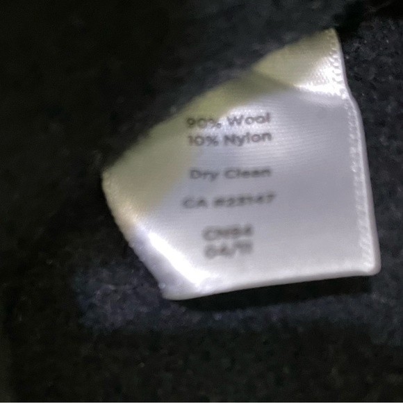 Talbots Sleeveless Wool Blend Top Women's Large Black Soft Princess Seams Zipper - Picture 6 of 10